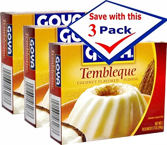 Goya Tembleque. Coconut pudding .4 servings 3.5 0z. Pack of 3